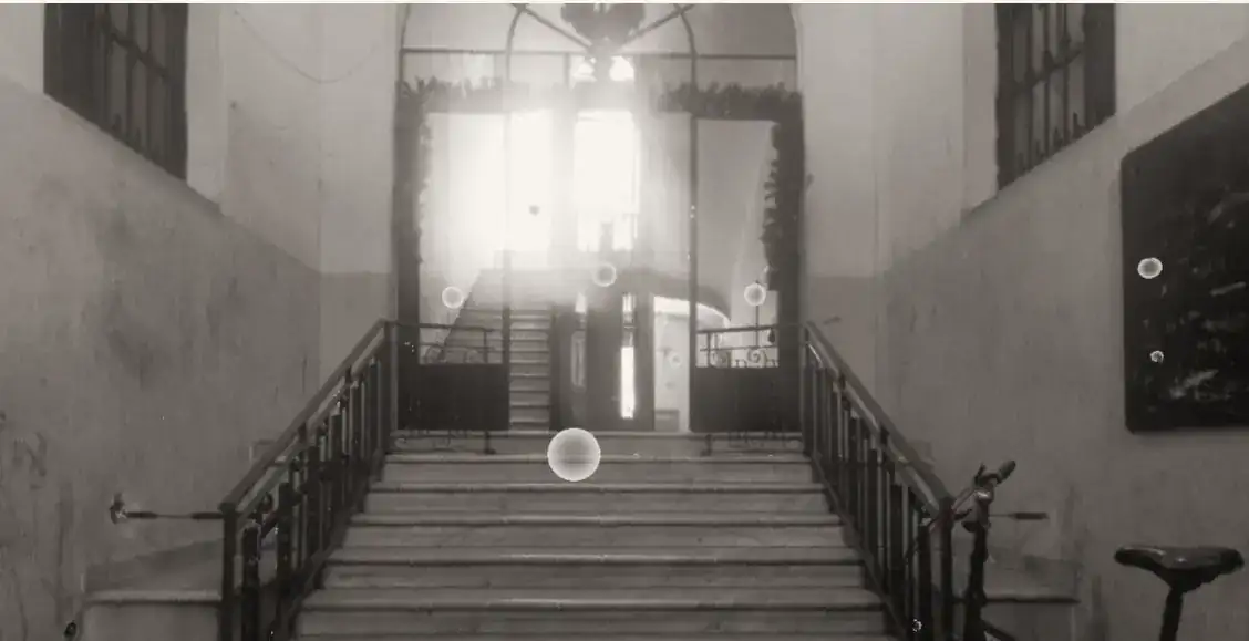 Entrance hall and main staircase of the palazzo