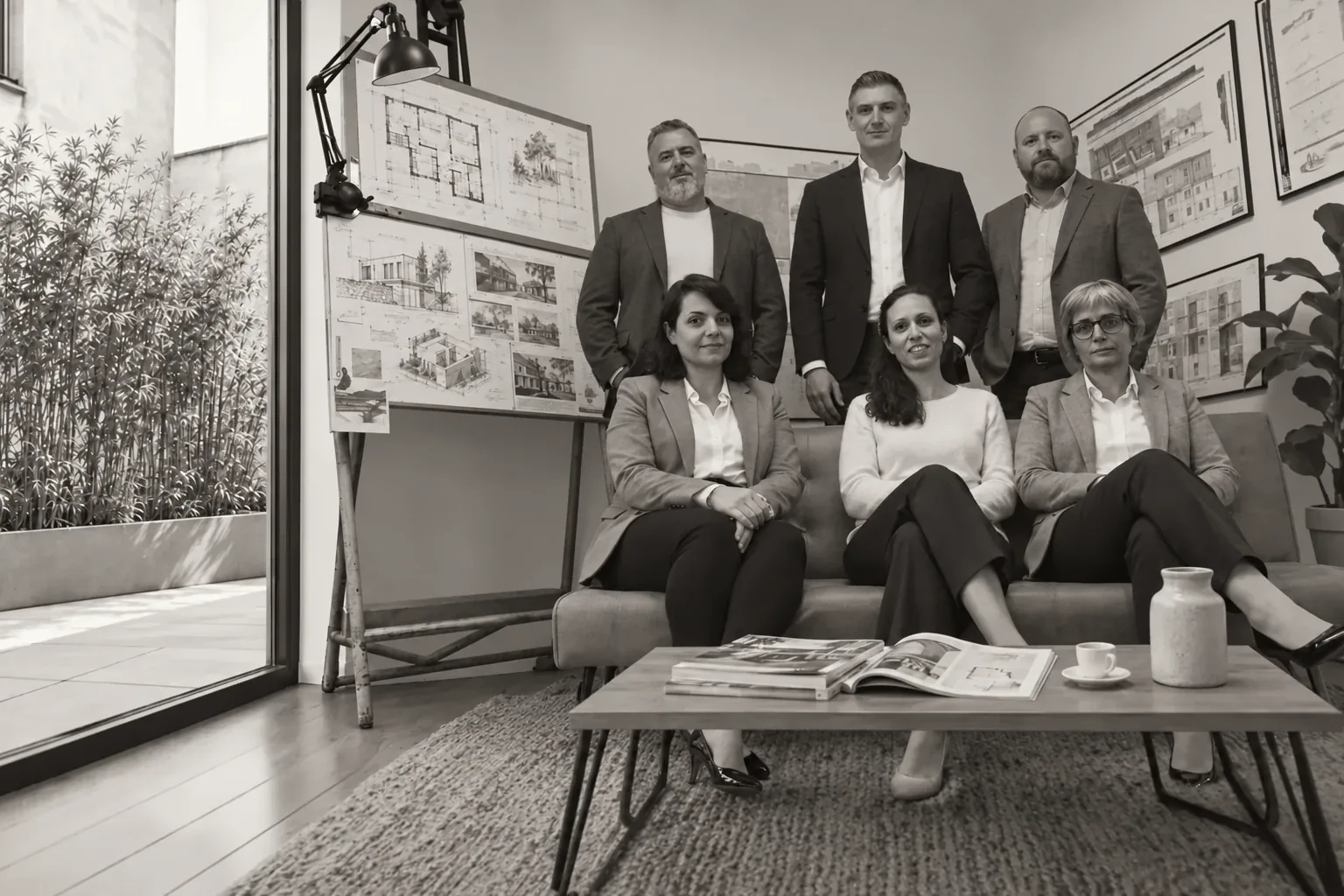 L'équipe de GSVDESIGN dans les bureaux de Frascati