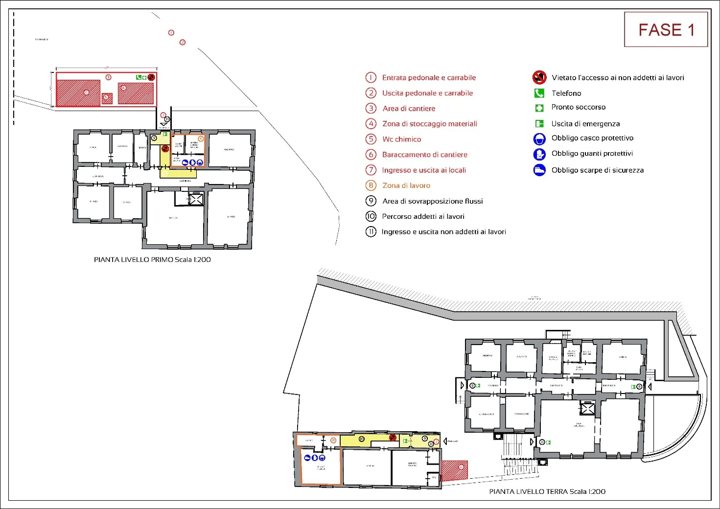 Fase 1 del cantiere