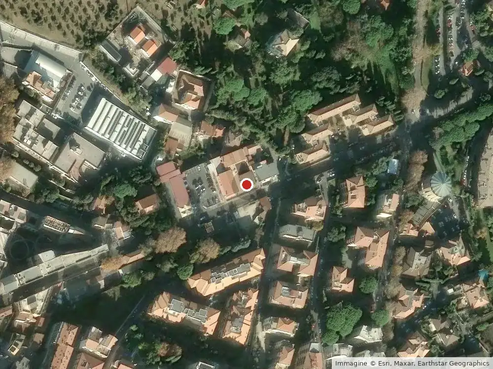 Satellite view of Via Gregoriana 43 in Frascati, GSVDESIGN operational office